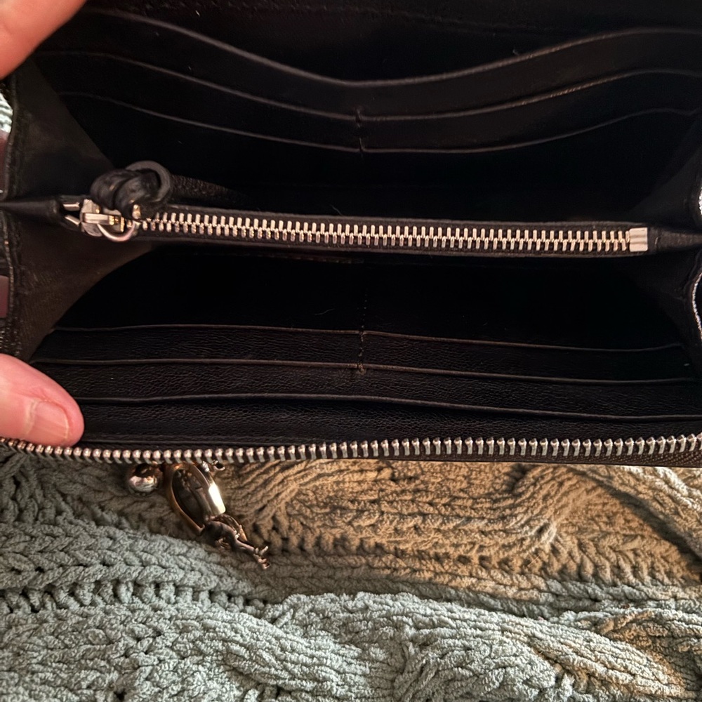Rare Vintage Chloé Kerala Leather Continental Wallet with Charms - Black - Picture 3 of 9